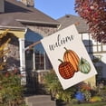 thumbnail image 5 of Fall House Flags Double Sided Thanksgiving Flag Harvest Pumpkin Yard Decorations Happy Autumn Garden Flags 28 x 40 Inch Large Thanksgiving House Flags with 2 Grommets, 5 of 6