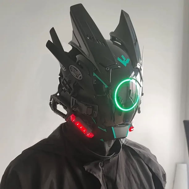 Máscara Led Punk, Correa Ajustable, Material Artesanal Único, Ajustable Comodo, Visión Nítida, Accesorio de Cosplay de Edición Limitada, Ideal Festivales, Unisex, Incluye 1 Máscara.