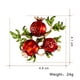 thumbnail image 2 of Broche de fruta CHAO Vintage con gota de aceite de verano, 2 of 5