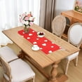thumbnail image 5 of Valentine's Day Red Table Runner 47.24×12.99inch Love Heart Kitchen Dining Table Decor For Anniversary Wedding Holiday Indoor Home Party 4 Sizes Available, 5 of 6