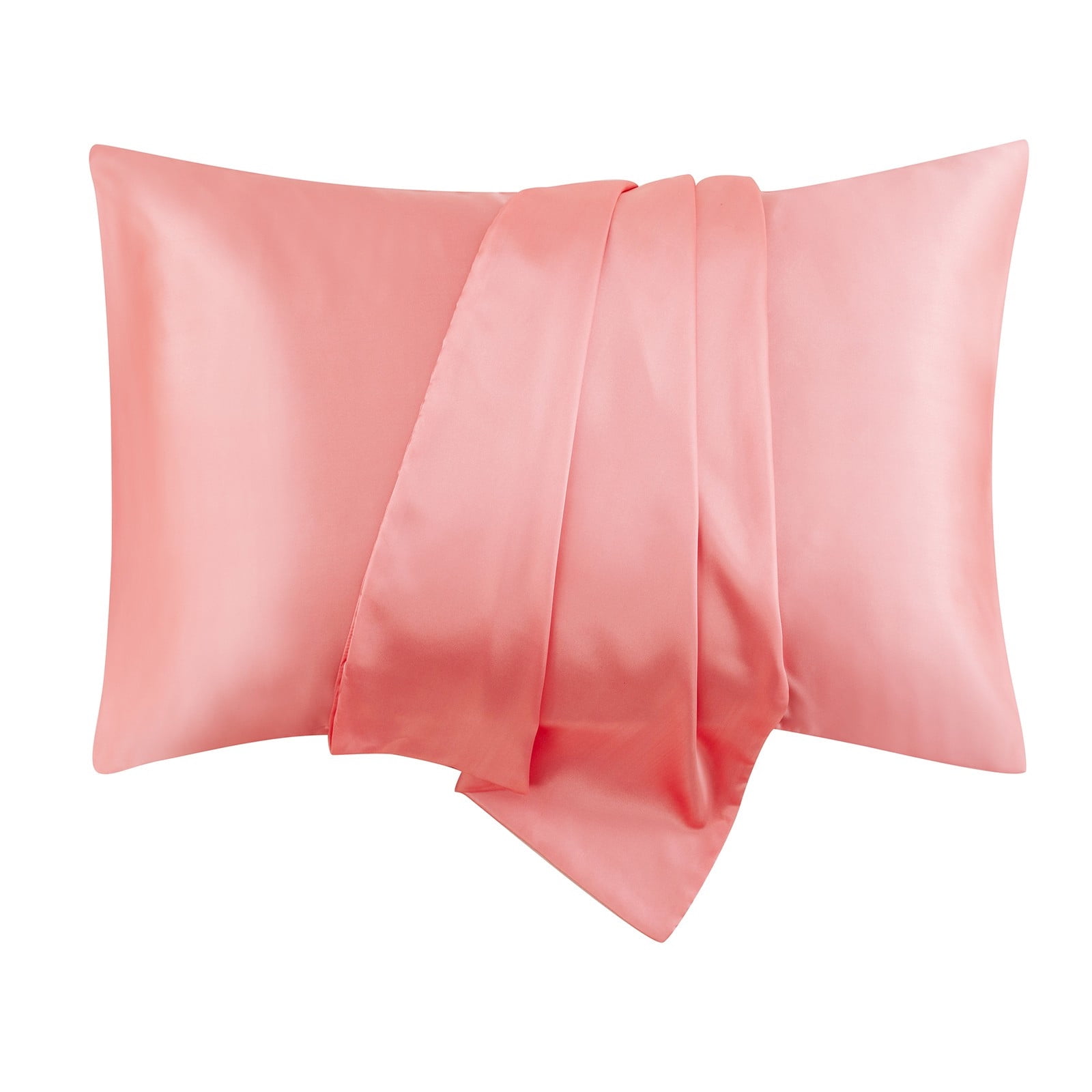 Lunxisen 6 Pcs Satin Pillowcase for Hair and Skin Queen Pillowcase with Envelope Closure, Similar to Silk Pillow Cases, Gifts for Women Men(20*36in)