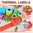 thumbnail image 3 of 800 Pcs Thermal Labels, 1.18x2 Inch Thermal Printer Labels Stickers Self Adhesive Tags Rectangle Paper Roll Small for Printer Shipping Label Mailing UPS Barcode Address, Purple, 3 of 6