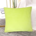 thumbnail image 6 of Unique Bargains 2Pcs Soft Viscose Velvet Decorative Throw Pillowcases 24"x24" Chartreuse, 6 of 8