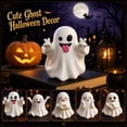 thumbnail image 5 of Cute Ghost Figurine Holding Mini Baby Ghost, Halloween Decorations Indoor, Ghost Decor Resin Mini Statue for Home Office Desk Shelf Mantel, Halloween Gift, 5 of 5