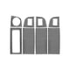 thumbnail image 1 of Pegatina decorativa de fibra para panel de interruptor de elevación de ventana de coche para A7 2015-2020 Accesorios, 1 of 5