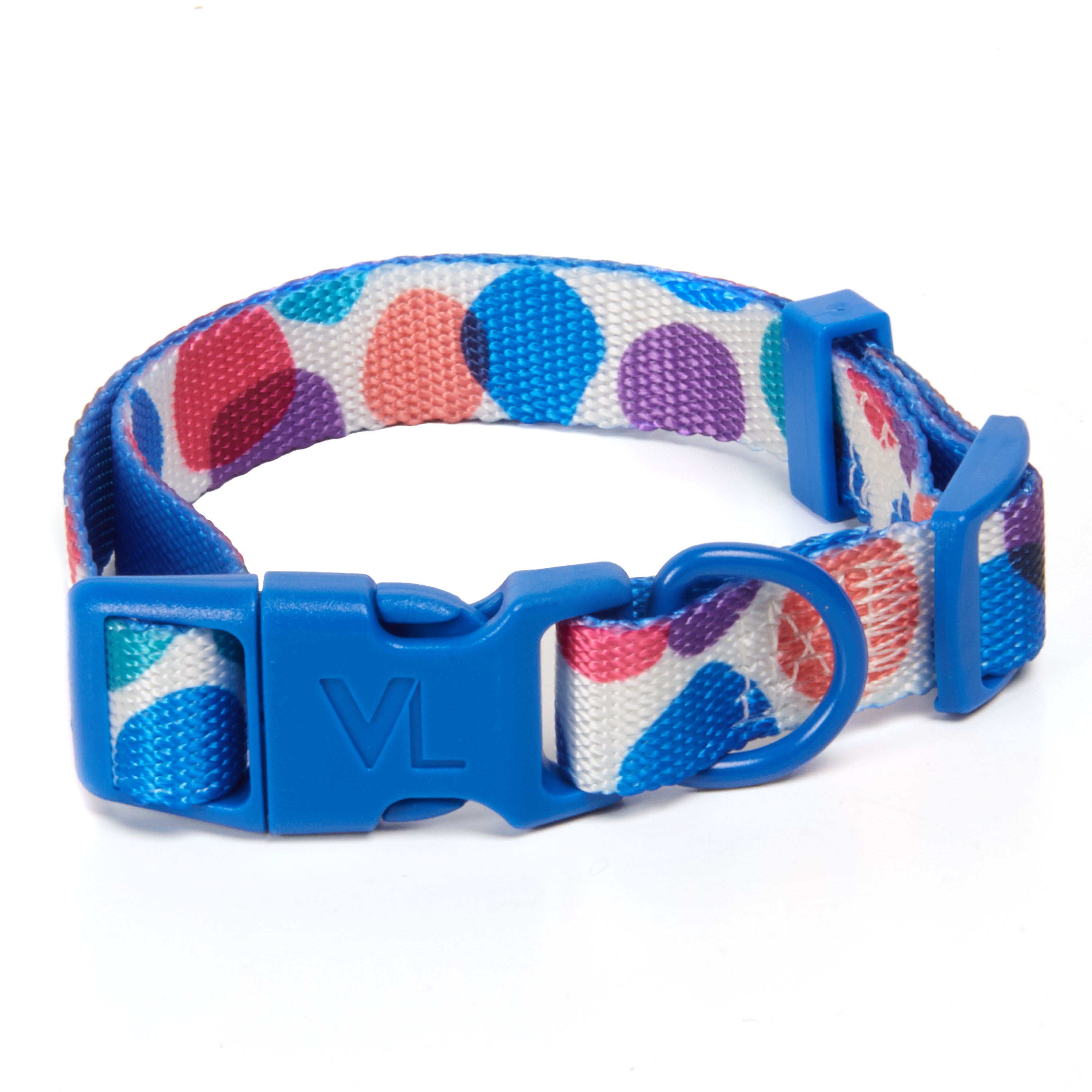 Vibrant Life Collar for Dogs, PolkaDot, Medium