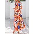 thumbnail image 2 of Vestido largo PRETTYGARDEN para mujer, verano 2025, estilo bohemio, floral, azul, 2 of 9