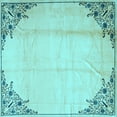 thumbnail image 1 of Ahgly Company Indoor Square Persian Light Blue Traditional Area Rugs, 3' Square, 1 of 4