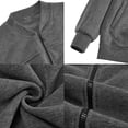 thumbnail image 6 of Men's Sweatshirt Full Zip Up Stand Collar No Hood Casual Jackets with Pockets Long Sleeve Mock Neck Fall Warm Coats, XL, 6 of 10