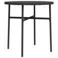 thumbnail image 3 of vidaXL 3 Piece Garden Dining Set Poly Rattan Black, 3 of 4