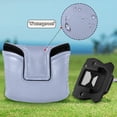 thumbnail image 6 of Haosy Pastel Blue Golf Mallet Putter Cover Strong Magnetic Leather Golf Club Headcover Closure, 6 of 7