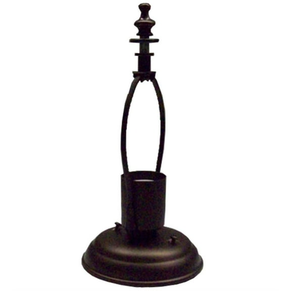 Meyda Tiffany 19414 Accessory - 1 Light Harp Mount Semi-Flush Mount Hardware   Mahogany Bronze Finish
