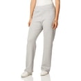 thumbnail image 3 of Hanes Womens ComfortSoft EcoSmart Petite Open Leg Sweatpants, M, Light Steel, 3 of 3