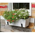 thumbnail image 3 of Achla C-20W-WM Flower Box with Wall Brackets, White - Medium, 3 of 5