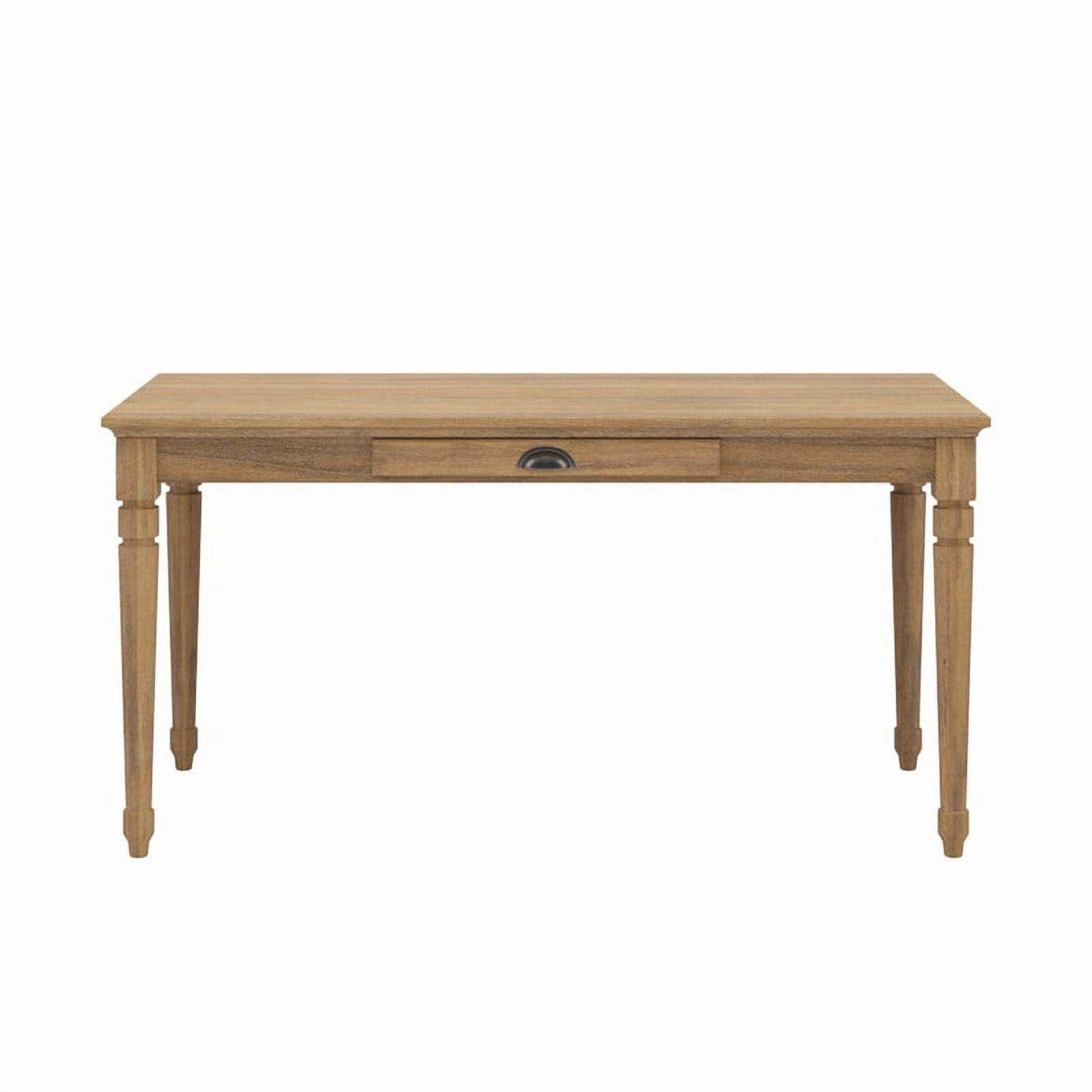 Euroco 60 inch Writing Desk with Storage Drawer,Wood Computer Desk,Small Work Study Table,Vanity Dressing Table for Home Office,Seadrift
