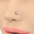 thumbnail image 3 of 0.04 Carat 7-Stones Cluster Diamond Nose Pin Stud in 14K Rose Gold, 3 of 4