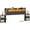 King, variant on Headboard Queen Size with Bedside Storage, Upholstered Queen Headboard Only with Charging Station, RGB LED Lights, 2-Tier Storage Shelves, Head Board with Storage, Rustic Brown
