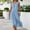 Blue, variant on TIANZEN Women's Summer Casual Dress V Neck Sleeveless Button Down Beach Everyday Wear Comfortable Flowy Dress Swing Dress with Buttons in Dresses Lady Summer Dress