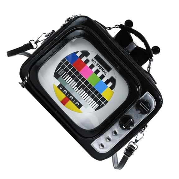 Aellinatey School Backpack With Retro TV Designs Shoulder Bag For Commuting Or Travel