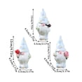thumbnail image 5 of 3PCS Easter Gnome Resin Figurine 4.72in Tabletop Decor for Spring Holiday Display, Easter Decorations for Home and Party Decor, 5 of 9