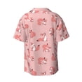 thumbnail image 4 of Goofa Fox Printed Men's Casual Short-sleeved Shirt,Lightweight Breathable Button-down,Summer Casual men's top,Versatile Fashion shirt-Medium, 4 of 7