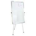 thumbnail image 3 of Anvazise Tripod Writing Board with Paper Clamp And Pen Storage Rack, Single-sided Foldable Magnetic Whiteboard, Smooth Writing Surface Adjustable Height Whiteboard with Non-slip Rubber Feet (White), 3 of 13