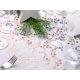 thumbnail image 4 of Camino de mesa de organza de oro rosa, estrellas doradas/metálicas (28 cm x 5 m), elegante decoración de mesa, Navidad y Adviento, decoración festiva, 4 of 5