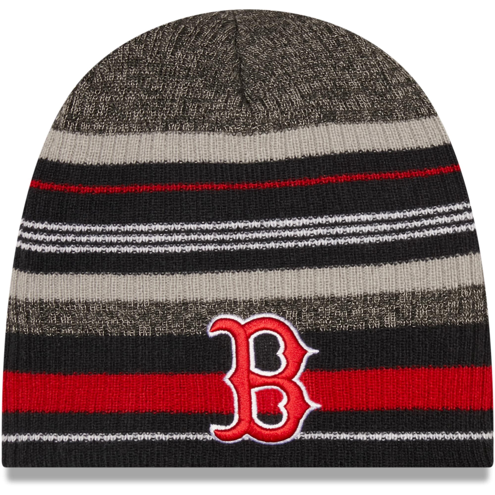 Navy Boston Red Sox Striped Beanie Hat 