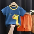 thumbnail image 2 of UAYOTSE Unisex Pajamas Set Boys Girls Pjs for Kids short Sleeve 2 Piece Sleepwear Nightwear,Sizes 12-18 Months, 2 of 4