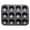 Black, variant on XIPYYKM 1 Pack Nonstick Madeleine Pan, 12-Cup Commercial Carbon Steel Madeleine Cookies Trays for Oven Baking, Warp Resistant Bakeware Round Shell Shape Cake Pans