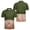 Army Green, variant on OIOLOYJM Mens Golf Shirts 3D Print Novelty Performance Short Sleeve Mesh Casual Quick Dry Lightweight Polo Shirts Trendy Cute Cuteout Collared Tops Navy 4XL