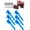 Blue, variant on Set of 6 ISA Red Ignition Coils and Motorcraft Spark Plugs for 2001-2008 Ford Escape 3.0L V6 2005-2008 Mercury Mariner 3.0L V6 Replacement for FD502