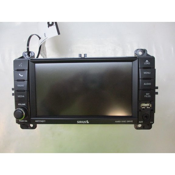 Pre-Owned 2013 Jeep Grand Cherokee Navigation CD DVD Satellite Radio Head Unit OEM RHB - Verify Specific Vehicle Fitment In Description - (Good)