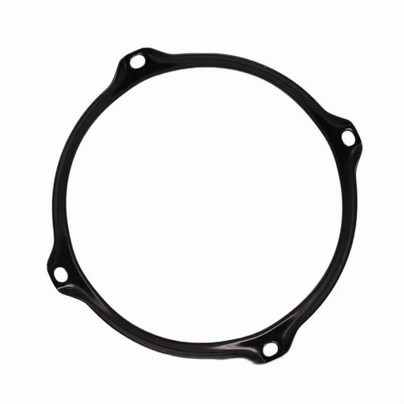 Drum Rim Alloy 6inch 4 Hole Drum Rim Snare Hoop Drum Hoop for 6Inch Snare Drum Percussion Instrument Parts Black,1 * Drum Circle,Black