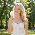 thumbnail image 5 of Mini Handheld Fan, Portable Personal Fan with 90° Adjustable Angle, USB Rechargeable Pocket Fan for Travel Makeup Lash, Cute Summer Gift for Women Kids, 5 of 5
