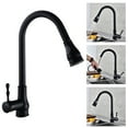 thumbnail image 1 of AKEGAMN Liquidation! Laiton Massif à Haute Voûte, Bronze Huilé, Robinet de Cuisine/lavabo à une Poignée avec Commande de Pause, Bec Rétractable Portatif, Pulvérisateur pour Salle de Bain, Pulvérisateur Noir Pouvant Être Tiré 39 Pieds', 1 of 9