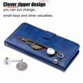 thumbnail image 2 of Estuche de Cuero PU con Cierre para Samsung Galaxy S21 FE 5G , Funda Protectora con Billetera y Correa, 2 of 6