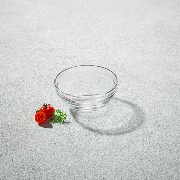Vikko 3.5" Small Glass Bowls: Clear Bowls - Mise En Place Bowls - Glass Prep Bowls For Cooking - Sauce, Snack, Dessert & Dip Bowls - Glass Bowls for Kitchen - Pinch Bowl Set of 6
