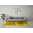 thumbnail image 3 of Ahgly Company Machine Washable Indoor Rectangle Oriental Yellow Industrial Area Rugs, 8' x 10', 3 of 4
