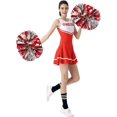 thumbnail image 3 of 4 Pack Cheerleading Pom Poms,metallic Cheer Pom Poms With Training Baton Handle, 3 of 5
