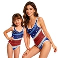 thumbnail image 5 of Grbisyd July 4th Celebration Girls Swimsuit One Piece Bathing Suit with Crew Neck Quick Dry Patriotic Swimming Suits Independence Day Swimwear 1-10 Years, 5 of 6