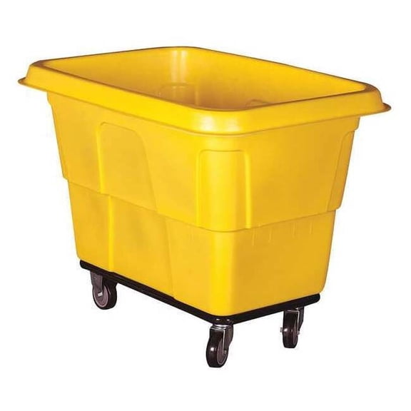 Manufacturer Varies Cube Truck,9/16 cu. yd.,600lb Cap,Yellow 36FL25