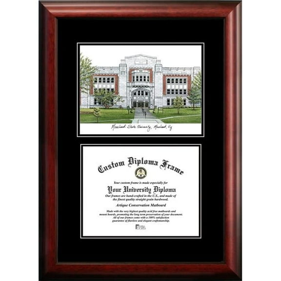Campus Images KY985D-1185 8.5 x 11 in. Morehead State University Diplomate Diploma Satin Mahogany Frame