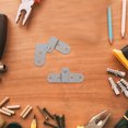 thumbnail image 4 of SEWCHICS Hinge Silver Iron 4Pcs 3.03X1.30X0.12in, 4 of 8