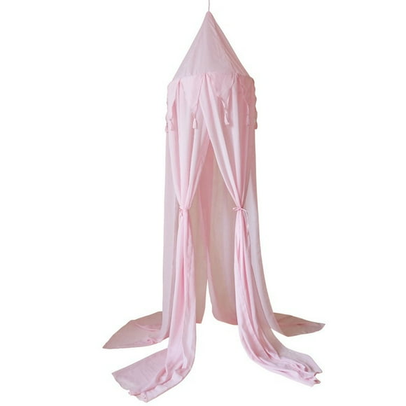 Bed Canopy Triangle Lace Chiffon Bed Canopy for Baby Cot Twin Size Bed