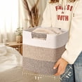 thumbnail image 3 of Natubeau 3 Pack Woven Storage Basket for Shelves, 11 Inch Cube Storage Bins, Cotton Rope Woven Baskets for Organizing, Gradient Jute, 3 of 10