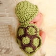 thumbnail image 3 of Ropa tejida a crochet con forma de tortuga para bebé recién nacido, gorro, atuendo, accesorios para fotos, 3 of 3
