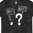 thumbnail image 3 of Inktastic Funny Wait! What? Comma and Question Mark T-Shirt, 3 of 4
