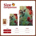 thumbnail image 3 of Easygdp Hummingbird Floral Paradise Gift Bags, Burlap Bags, Christmas, Holiday Gift Wrap Christmas Bags for Gifts Christmas Sacks for Presents-Medium, 3 of 9