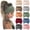 grey, variant on 10 PCS Headbands for Women African Wide Hair Wrap Extra Turban Head Bands for Lady Large Sport Workout Stretch Non-slip Big Hair Bands